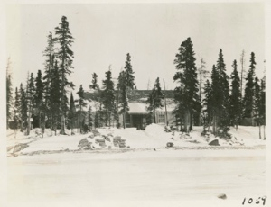 Image of Front of station in winter